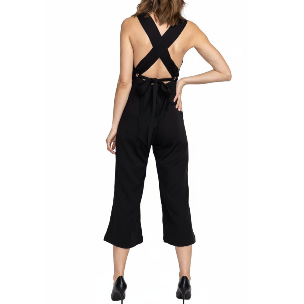 NWT Wildfox Gene Cropped Jumpsuit in Black Sz. XS - Picture 3 of 3